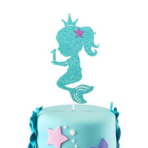 1st Birthday Cake Topper Decoration/Double Sided Glitter/One Years Baby Party for Girls and Boys. 